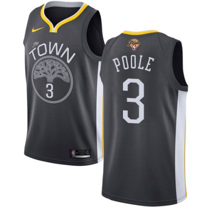 Golden State Golden State Warriors #3 Jordan Poole Youth Nike Black 2022 NBA Finals Swingman Statement Edition Jersey