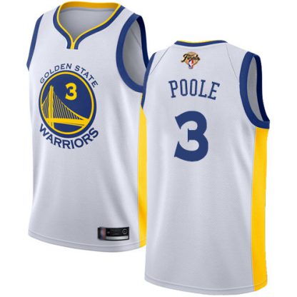 Nike Golden State Warriors #3 Jordan Poole White 2022 NBA Finals Swingman Association Edition Jersey