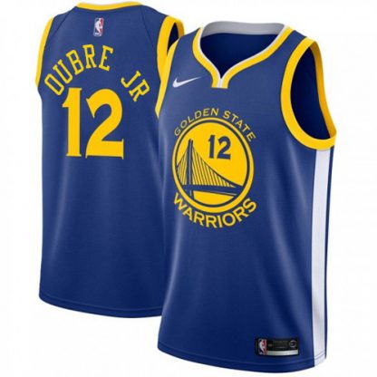 Nike Golden State Warriors #12 Kelly Oubre Jr Blue NBA Swingman Icon Edition Jersey