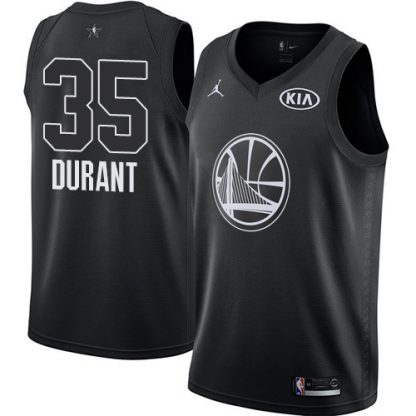 Nike Golden State Warriors #35 Kevin Durant Black Youth NBA Jordan Swingman 2018 All-Star Game Jersey