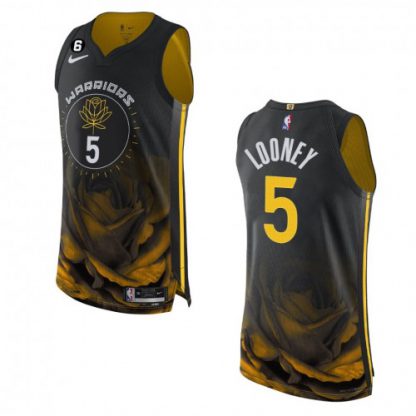 Golden State Golden State Warriors #5 Kevon Looney Nike Black 2022-23 Authentic Jersey - City Edition