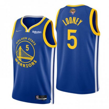 Nike Golden State Warriors #5 Kevon Looney Royal Women's 2022 NBA Finals Icon Edition 75th Anniversary Diamond Swingman Jersey