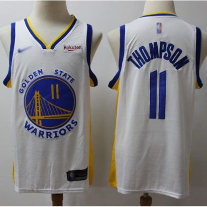 Nike Golden State Warriors #11 Klay Thompson White NBA Swingman Association Edition 2019/2020 Jersey
