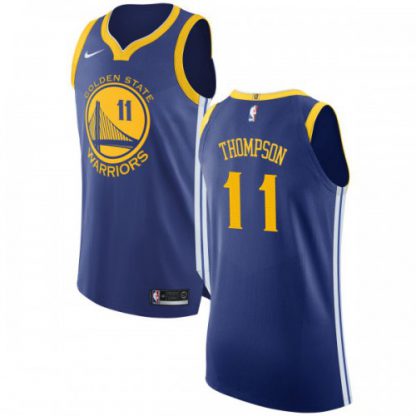 Nike Golden State Warriors #11 Klay Thompson Blue NBA Authentic Icon Edition Jersey