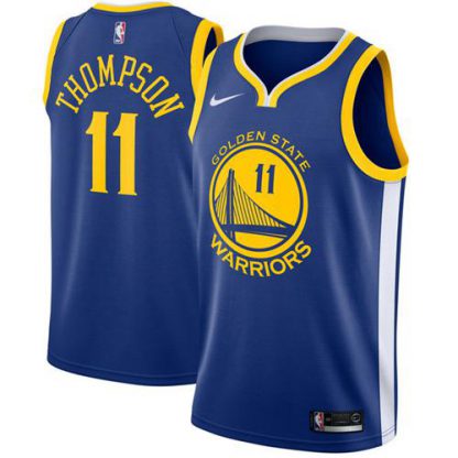 Nike Golden State Warriors #11 Klay Thompson Blue NBA Swingman Icon Edition Jersey