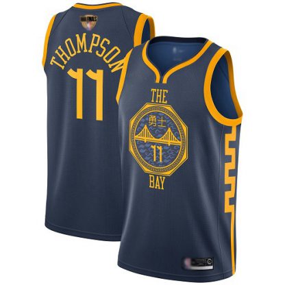 Nike Golden State Warriors #11 Klay Thompson Navy 2019 Finals Bound NBA Swingman City Edition 2018/19 Jersey