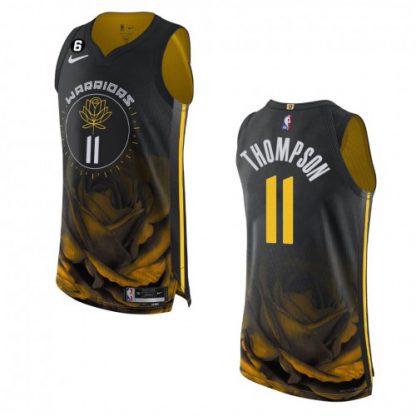 Golden State Golden State Warriors #11 Klay Thompson Nike Black 2022-23 Authentic Jersey - City Edition
