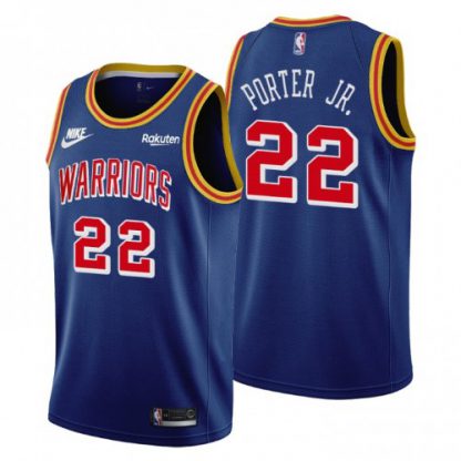 Golden State Golden State Warriors #22 Otto Porter Jr. Women's Nike Releases Classic Edition NBA 75th Anniversary Jersey Blue