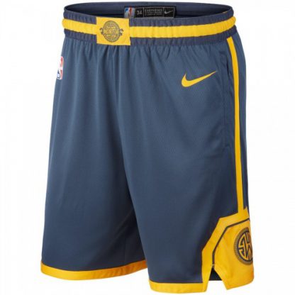 Golden State Golden State Warriors Nike City Edition Swingman Performance Shorts Navy
