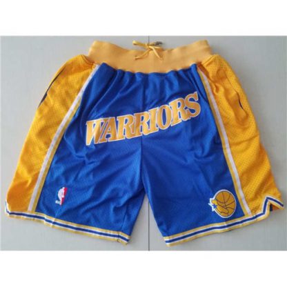 Golden State Golden State Warriors Just Don Hardwood Classics Swingman Shorts Blue