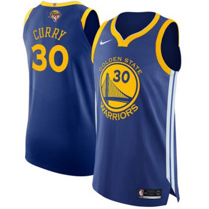 Nike Golden State Warriors #30 Stephen Curry Blue Youth 2022 NBA Finals Authentic Icon Edition Jersey