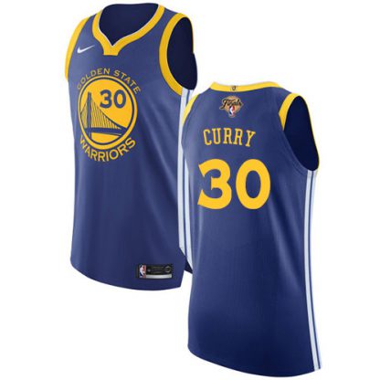 Nike Golden State Warriors #30 Stephen Curry Blue Youth 2022 NBA Finals Authentic Icon Edition Jersey