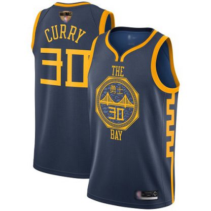 Nike Golden State Warriors #30 Stephen Curry Navy 2019 Finals Bound NBA Swingman City Edition 2018/19 Jersey