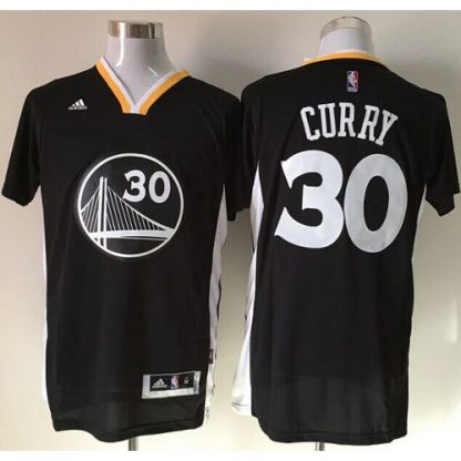 Golden State Warriors #30 Stephen Curry New Black Alternate Stitched NBA Jersey