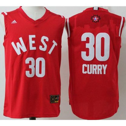 Golden State Warriors #30 Stephen Curry Red 2016 All-Star Stitched NBA Jersey