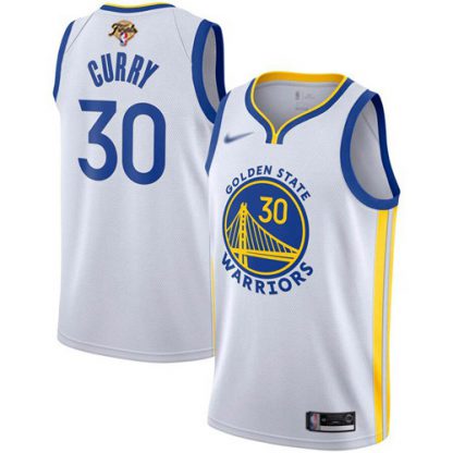 Nike Golden State Warriors #30 Stephen Curry White 2022 NBA Finals Swingman Association Edition Jersey