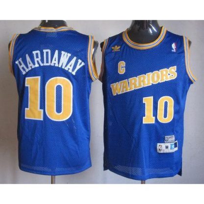 Golden State Warriors #10 Tim Hardaway Blue Throwback Stitched NBA Jersey