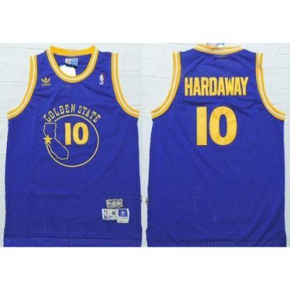 Golden State Warriors #10 Tim Hardaway Blue New Throwback Stitched NBA Jersey