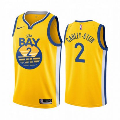 Nike Golden State Warriors #2 Willie Cauley-Stein 2019-20 Men's Yellow The Bay City Edition NBA Jersey