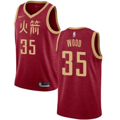 Nike Houston Rockets #35 Christian Wood Red Youth NBA Swingman City Edition 2018/19 Jersey