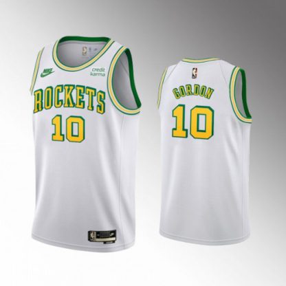 Nike Houston Rockets #10 Eric Gordon Men's White NBA 2022-23 Classic Edition Jersey