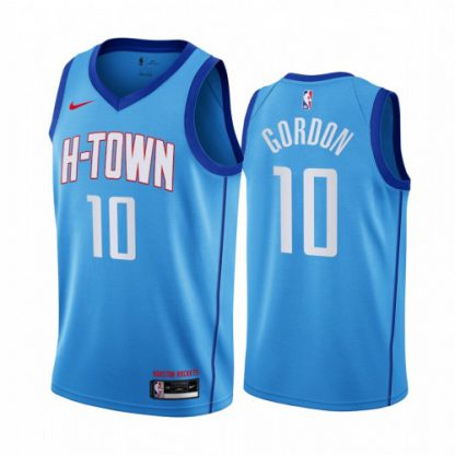 Nike Houston Rockets #10 Eric Gordon Blue Women's NBA Swingman 2020-21 City Edition Jersey