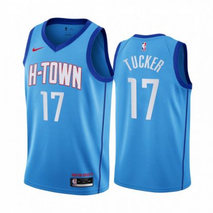 Nike Houston Rockets #17 PJ Tucker Blue Youth NBA Swingman 2020-21 City Edition Jersey