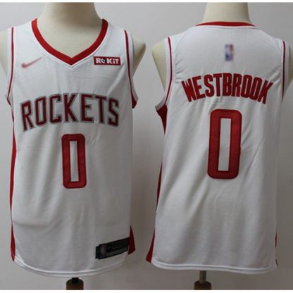 Nike Houston Rockets #0 Russell Westbrook White NBA Swingman Association Edition 2019/2020 Jersey
