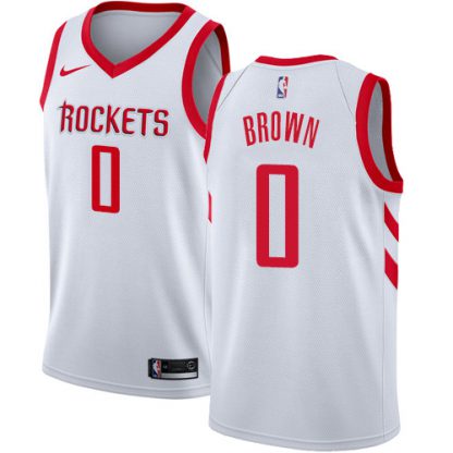 Nike Houston Rockets #0 Sterling Brown White Youth NBA Swingman Association Edition Jersey