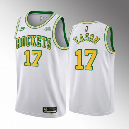 Nike Houston Rockets #17 Tari Eason Men's White NBA 2022-23 Classic Edition Jersey
