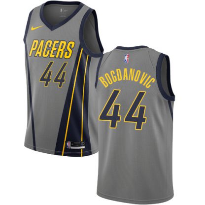 Nike Indiana Pacers #44 Bojan Bogdanovic Gray NBA Swingman City Edition 2018/19 Jersey