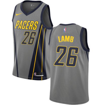 Nike Indiana Pacers #26 Jeremy Lamb Gray NBA Swingman City Edition 2018/19 Jersey