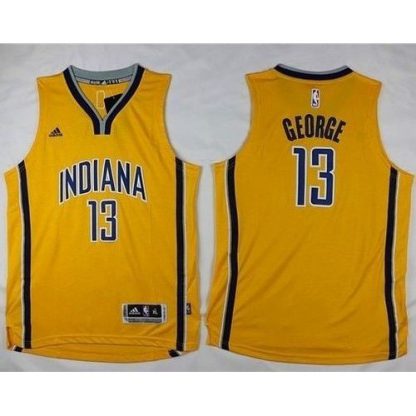 Indiana Pacers #13 Paul George Yellow Youth Stitched NBA Jersey