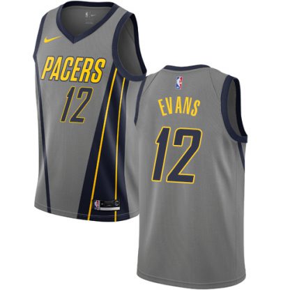 Nike Indiana Pacers #12 Tyreke Evans Gray NBA Swingman City Edition 2018/19 Jersey