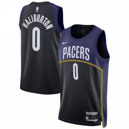 Indiana Indiana Pacers #0 Tyrese Haliburton Unisex Nike Blue 2022-23 Swingman Jersey - City Edition