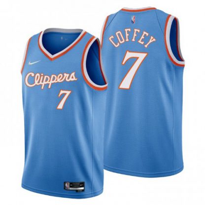 Los Angeles Los Angeles Clippers #7 Amir Coffey Men's Nike Blue 2021/22 Swingman NBA Jersey - City Edition