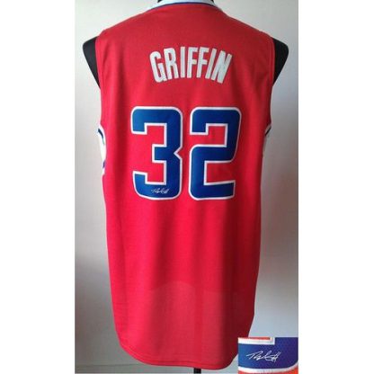 Revolution 30 Autographed Los Angeles Clippers #32 Blake Griffin Red Stitched NBA Jersey