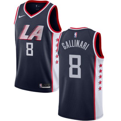 Nike Los Angeles Clippers #8 Danilo Gallinari Navy NBA Swingman City Edition 2018/19 Jersey