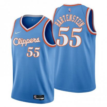 Los Angeles Los Angeles Clippers #55 Isaiah Hartenstein Men's Nike Blue 2021/22 Swingman NBA Jersey - City Edition