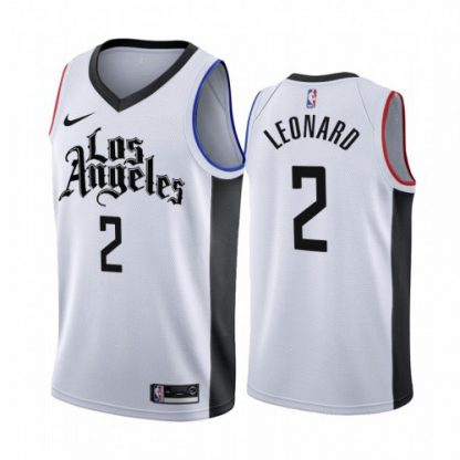 Nike Los Angeles Clippers #2 Kawhi Leonard 2019-20 White Los Angeles City Edition NBA Jersey