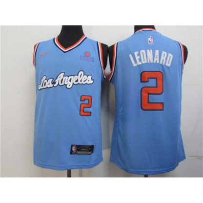 Nike Los Angeles Clippers #2 Kawhi Leonard Light Blue 2020 Latin Nights NBA Swingman Jersey