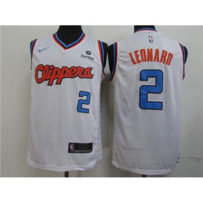 Nike Los Angeles Clippers #2 Kawhi Leonard White 2019-20 City Edition NBA Swingman Jersey