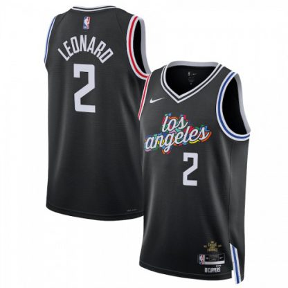 Los Angeles Los Angeles Clippers #2 Kawhi Leonard Unisex Nike Black 2022-23 Swingman Jersey - City Edition