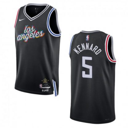 Los Angeles Los Angeles Clippers #5 Luke Kennard Unisex Nike Black 2022-23 Swingman Jersey - City Edition