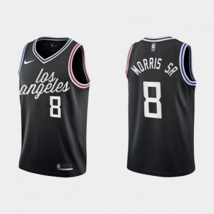 Los Angeles Los Angeles Clippers #8 Marcus Morris Sr. Men's Nike Black 2022-23 NBA Jersey - City Edition