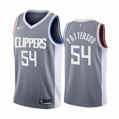 Los Angeles Los Angeles Clippers #54 Patrick Patterson Gray NBA Swingman 2020-21 Earned Edition Jersey