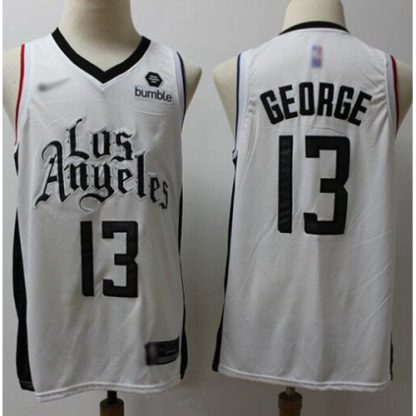 Nike Los Angeles Clippers #13 Paul George White NBA Swingman City Edition 2019/20 Jersey