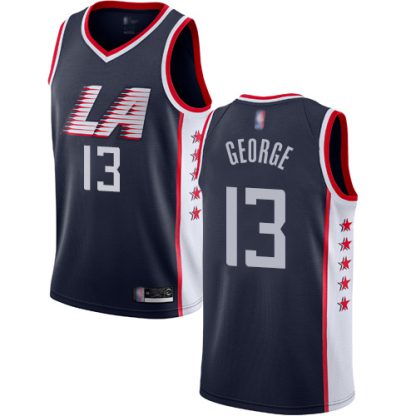 Nike Los Angeles Clippers #13 Paul George Navy NBA Swingman City Edition 2018/19 Jersey