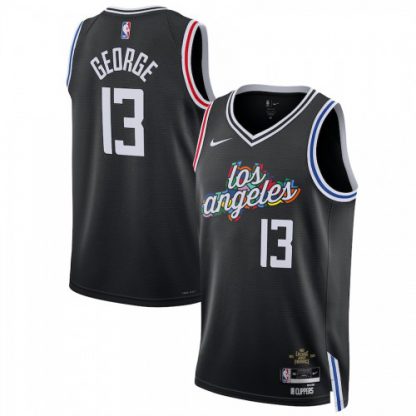 Los Angeles Los Angeles Clippers #13 Paul George Unisex Nike Black 2022-23 Swingman Jersey - City Edition