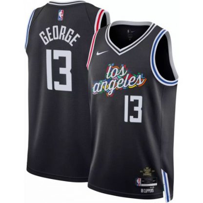 Los Angeles Los Angeles Clippers #13 Paul George Unisex Nike Black 2022-23 Swingman Jersey - City Edition